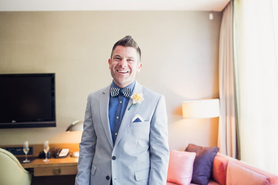 Loden Hotel Elopement Groom Portrait Photo