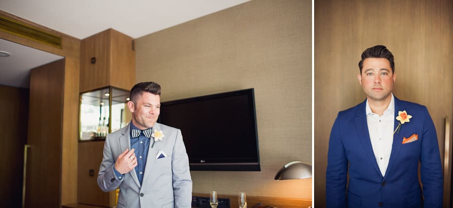 Vancouver Elopement Loden Hotel Grooms