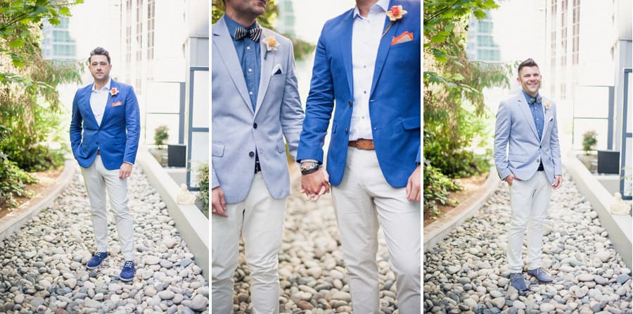 Groom Portraits at Loden Hotel Vancouver Elopement