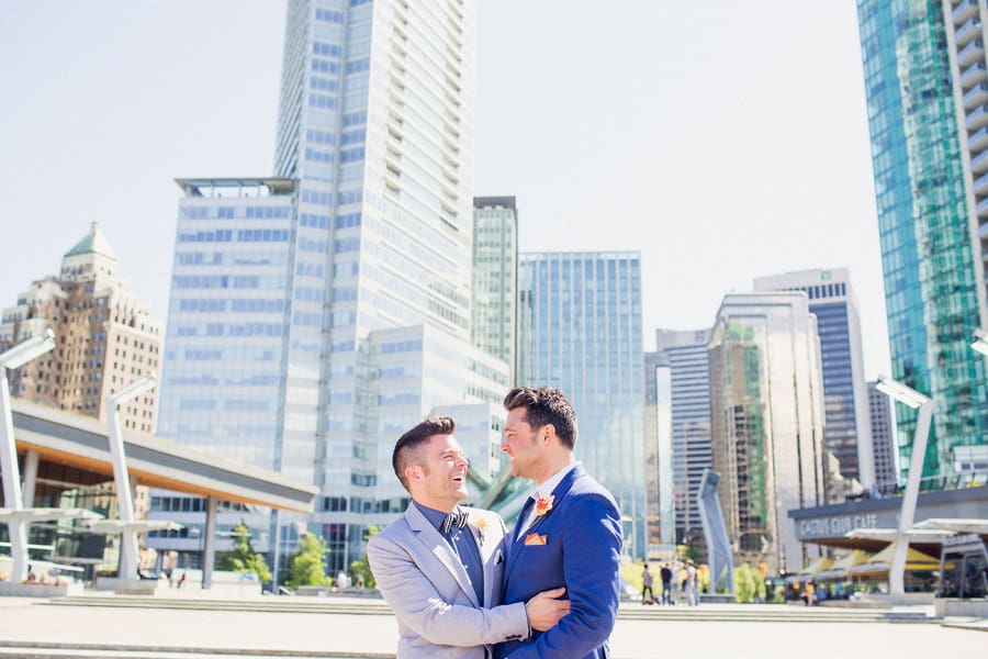 Coal Harbour Elopement Grooms