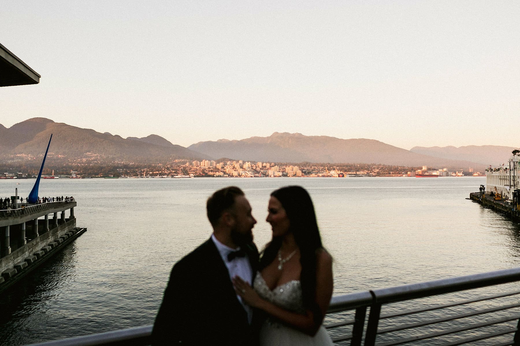 Wedding Portraits near the Vancouver Convention Centre
