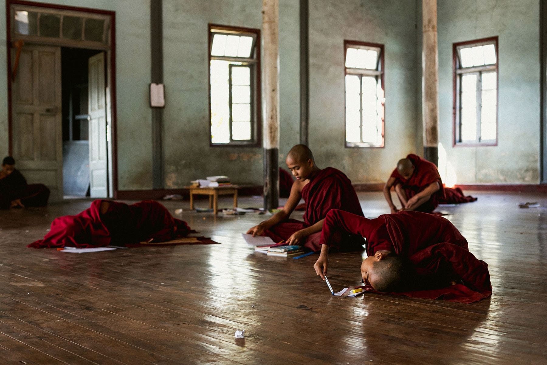 Novice Monks Myanmar Kalaw
