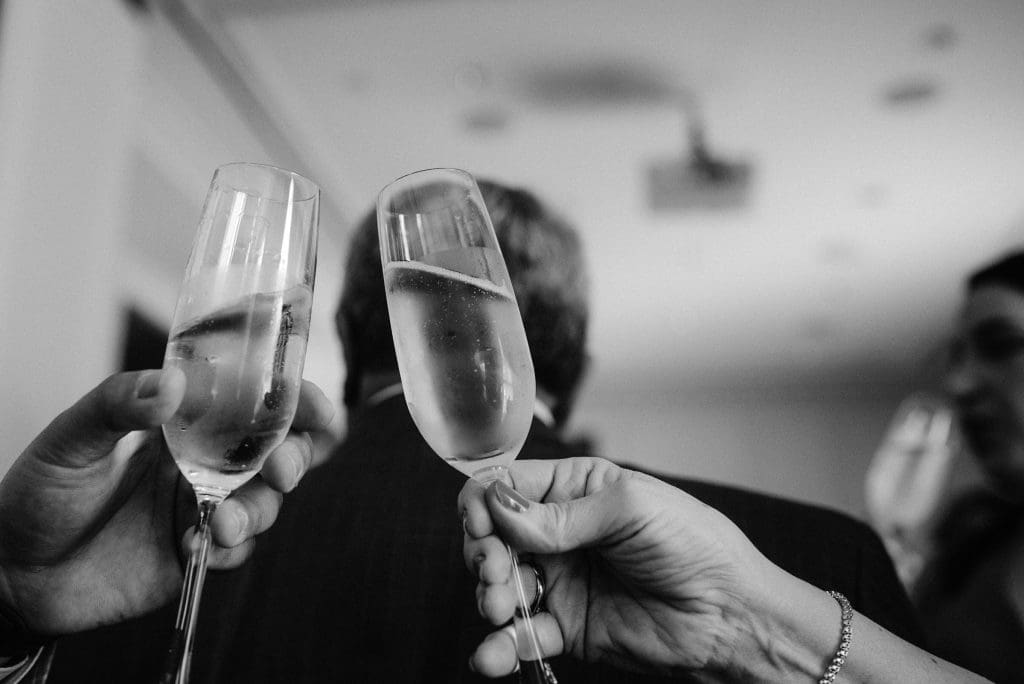 A wedding toast is a heartfelt speech or message shared during the wedding reception to honor the bride and groom.